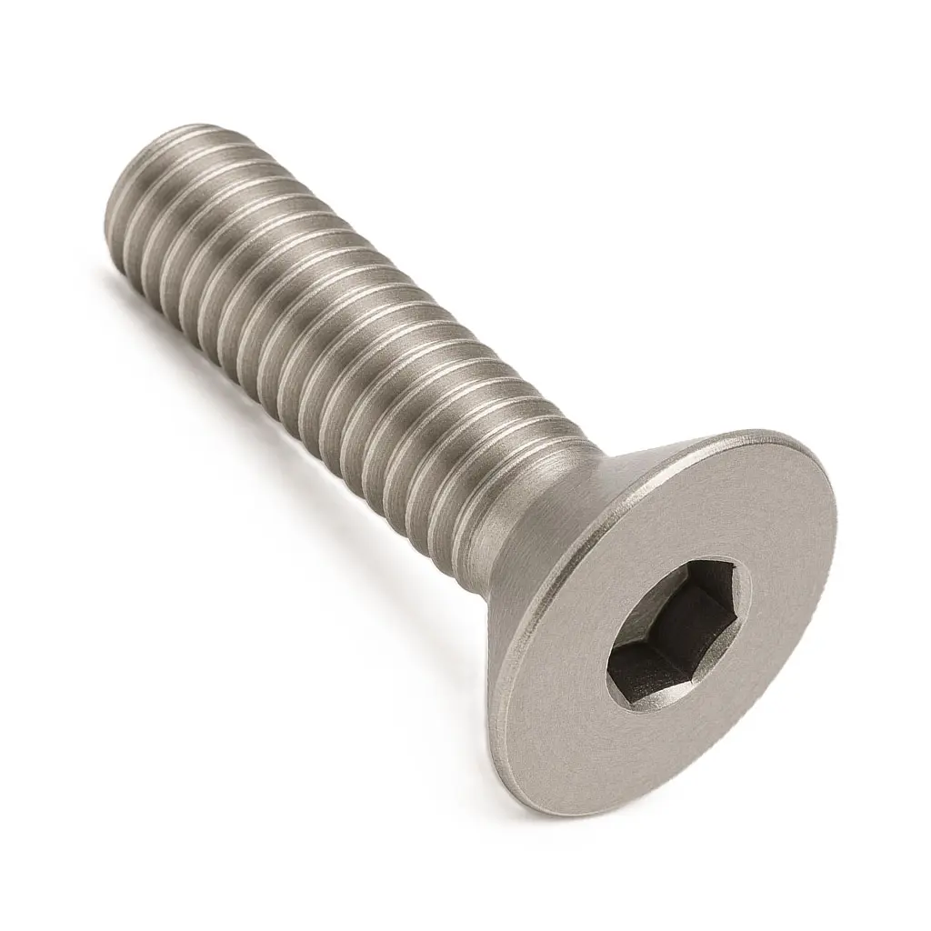Hex socket flat csk head screw M4x12mm