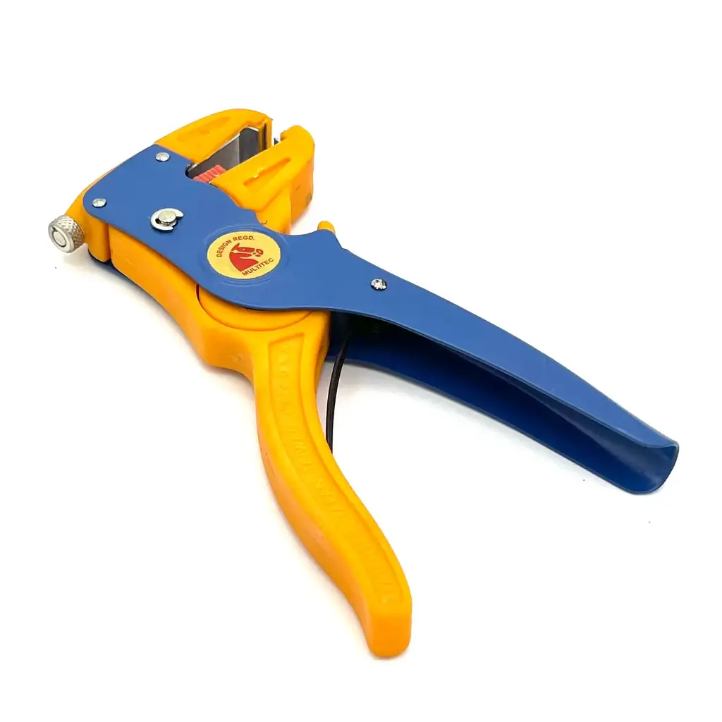 Self-adjusting wire stripper & cutter