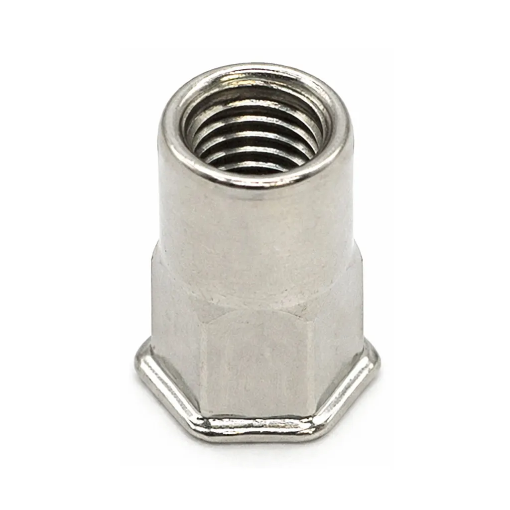 Semi hex body rivet nut M4