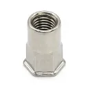Semi hex body rivet nut M3