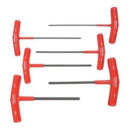 T handle hex key set 6 Pcs